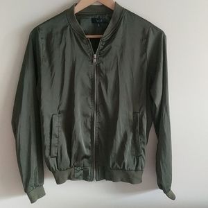 satin bomber jacket